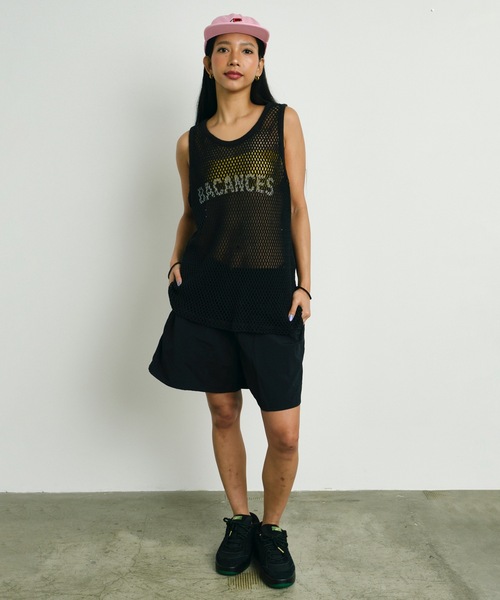 BACANCES ALL INCLUSIVE（バカンサスオールインクルーシブ）の「BC MESH MARINA TANKTOP [B LOGO]（タンクトップ・メンズ・ブラック/ホワイト・L/XL）」の8枚目の写真