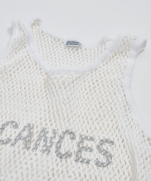 BACANCES ALL INCLUSIVE（バカンサスオールインクルーシブ）の「BC MESH MARINA TANKTOP [B LOGO]（タンクトップ・メンズ・ブラック/ホワイト・L/XL）」の15枚目の写真