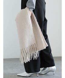 Te chichi | ワンポイント刺繍マフラー(ストール/ショール)