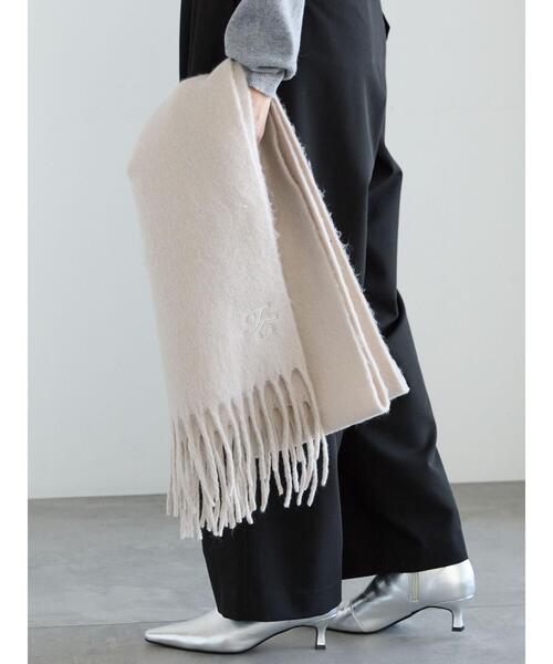 セール】ワンポイント刺繍マフラー（ストール/ショール）｜Te chichi