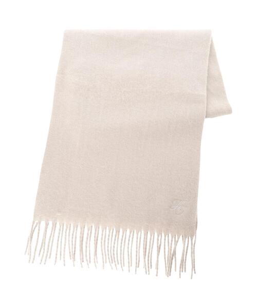 Te chichi(テチチ)の「ワンポイント刺繍マフラー(ストール/ショール・レディース・オフホワイト/グレー/ブラック/ミント・F)」の15枚目の写真