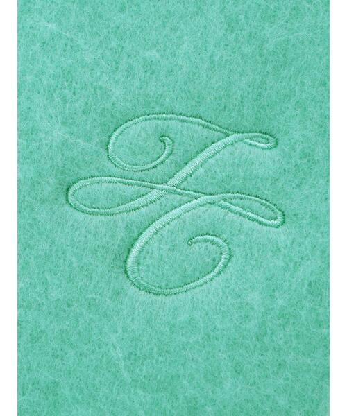 Te chichi(テチチ)の「ワンポイント刺繍マフラー(ストール/ショール・レディース・オフホワイト/グレー/ブラック/ミント・F)」の7枚目の写真