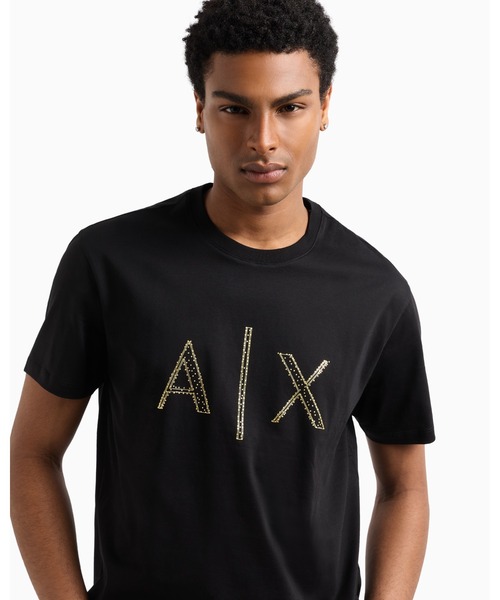 ARMANI EXCHANGE（アルマーニエクスチェンジ）の「【A|X アルマーニ エクスチェンジ】AXロゴ 半袖クルーネックTシャツ/REGULAR（Tシャツ/カットソー・メンズ・ブラック・LARGE/MEDIUM/SMALL/X-LARGE/X-SMALL）」の5枚目の写真
