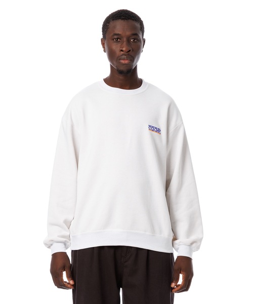 Sandinista（サンディニスタ）の「Company Sweatshirt / 刺繍入り綿ポリトレーナー（スウェット・メンズ・ホワイト/ネイビー/ターコイズブルー/ヘザーグレー・LARGE/MEDIUM/SMALL）」の2枚目の写真