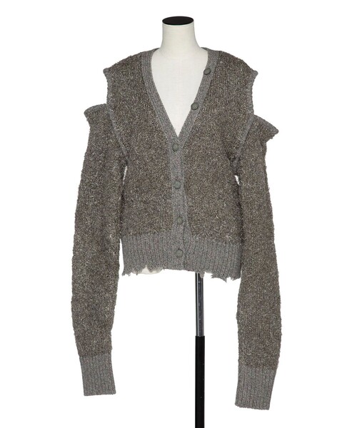 muller of yoshiokubo/ミュラーオブヨシオクボ】glitter knit cardigan