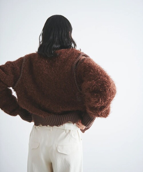 muller of yoshiokubo/ミュラーオブヨシオクボ】glitter knit cardigan