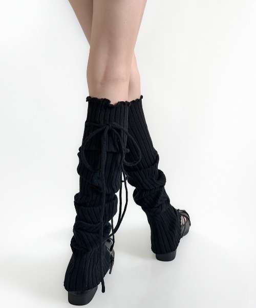 almo（アルモ）の「【LAMPOON】メロウリブボタン付きレッグウォーマー（レッグウォーマー・レディース・ホワイト/ブラック/ベージュ/グレー・FREE）」の18枚目の写真