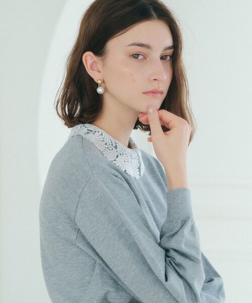 YECCA VECCA（イェッカヴェッカ）の「メタルボールパールキャッチピアス（ピアス（両耳用）・レディース・ゴールド/シルバー・FREE）」の5枚目の写真