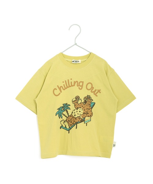 MAKE YOUR DAY(メイクユアデイ)の「Chilling Out 半袖Tシャツ■150.160cm(Tシャツ/カットソー・キッズ・オフホワイト/ミント/イエロー・150/160)」の3枚目の写真
