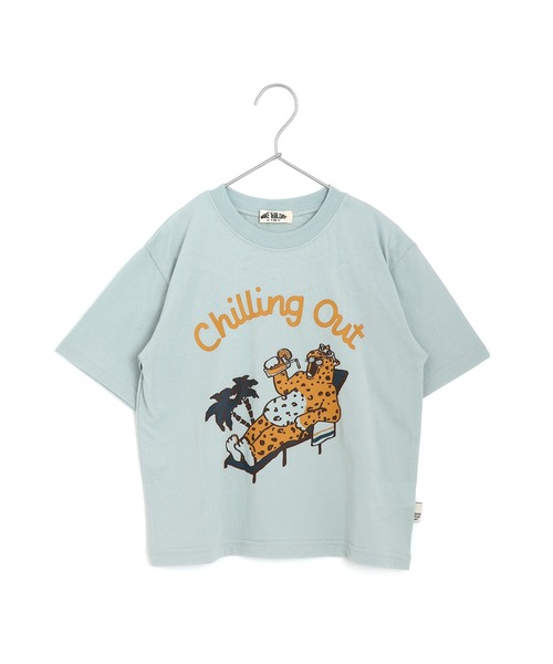 MAKE YOUR DAY(メイクユアデイ)の「Chilling Out 半袖Tシャツ■150.160cm(Tシャツ/カットソー・キッズ・オフホワイト/ミント/イエロー・150/160)」の2枚目の写真
