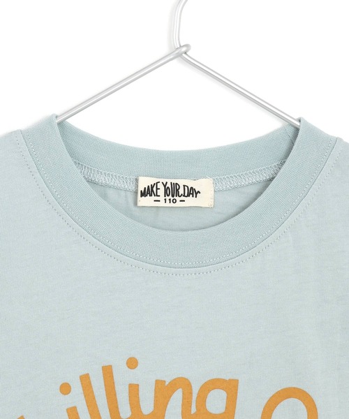 MAKE YOUR DAY(メイクユアデイ)の「Chilling Out 半袖Tシャツ■150.160cm(Tシャツ/カットソー・キッズ・オフホワイト/ミント/イエロー・150/160)」の12枚目の写真
