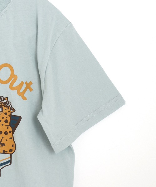 MAKE YOUR DAY(メイクユアデイ)の「Chilling Out 半袖Tシャツ■150.160cm(Tシャツ/カットソー・キッズ・オフホワイト/ミント/イエロー・150/160)」の4枚目の写真