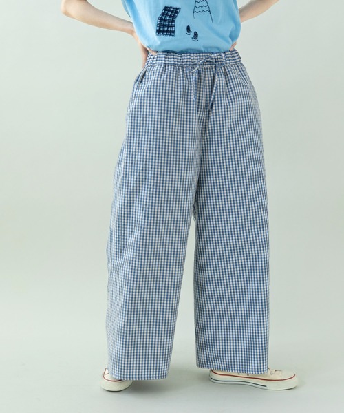 PAR ICI(パーリッシィ)の「江戸炊きストライプ/チェック ワイドパンツ(その他パンツ・レディース・ストライプ/チェック・FREE)」の2枚目の写真