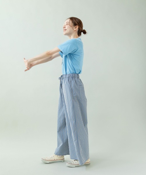 PAR ICI(パーリッシィ)の「江戸炊きストライプ/チェック ワイドパンツ(その他パンツ・レディース・ストライプ/チェック・FREE)」の6枚目の写真