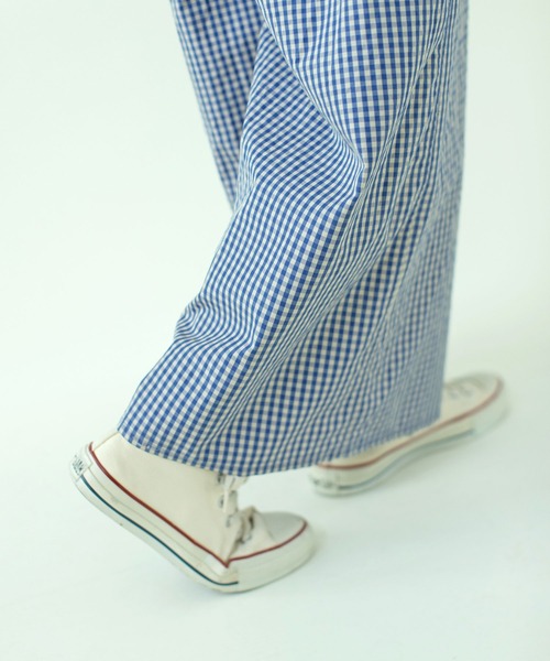 PAR ICI(パーリッシィ)の「江戸炊きストライプ/チェック ワイドパンツ(その他パンツ・レディース・ストライプ/チェック・FREE)」の3枚目の写真