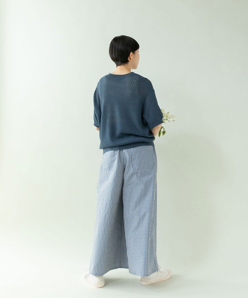 PAR ICI(パーリッシィ)の「江戸炊きストライプ/チェック ワイドパンツ(その他パンツ・レディース・ストライプ/チェック・FREE)」の14枚目の写真