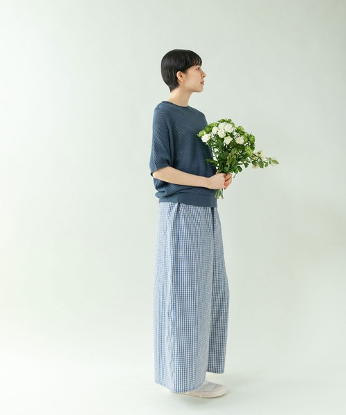 PAR ICI(パーリッシィ)の「江戸炊きストライプ/チェック ワイドパンツ(その他パンツ・レディース・ストライプ/チェック・FREE)」の15枚目の写真