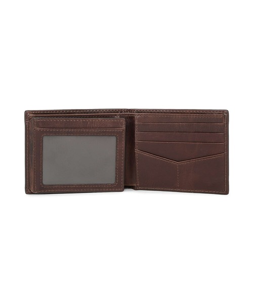FOSSIL｜フォッシル 三つ折り財布 レディース レザー ブラウン