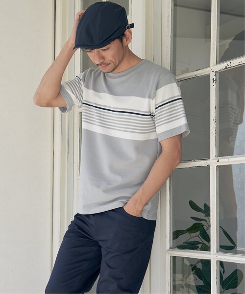 ikka（イッカ）の「COOLMAX(R)サッカーハンチング（ハンチング/ベレー帽・メンズ・ブラック/ベージュ/ネイビー・FREE）」の17枚目の写真