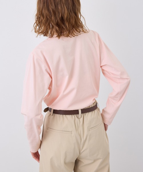 ROPE' PICNIC（ロペピクニック）の「RENU/アソートロゴロングTシャツ（Tシャツ/カットソー・レディース・ホワイト/ブラック/ピンク・38）」の15枚目の写真