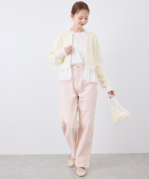 ROPE' PICNIC（ロペピクニック）の「RENU/アソートロゴロングTシャツ（Tシャツ/カットソー・レディース・ホワイト/ブラック/ピンク・38）」の8枚目の写真