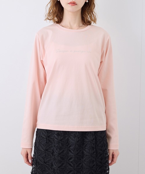 ROPE' PICNIC（ロペピクニック）の「RENU/アソートロゴロングTシャツ（Tシャツ/カットソー・レディース・ホワイト/ブラック/ピンク・38）」の16枚目の写真