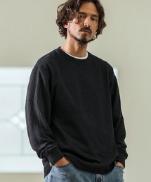 mlt5066- Honeycomb Fabric Long Sleeve Pullover ニットソー