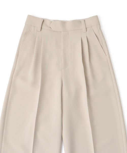 M TO R(ムウトアール)の「W POCKET WIDE SLACKS PANTS(SETUP)(スラックス・レディース・ブラック/ベージュ系その他・40/38/42)」の5枚目の写真