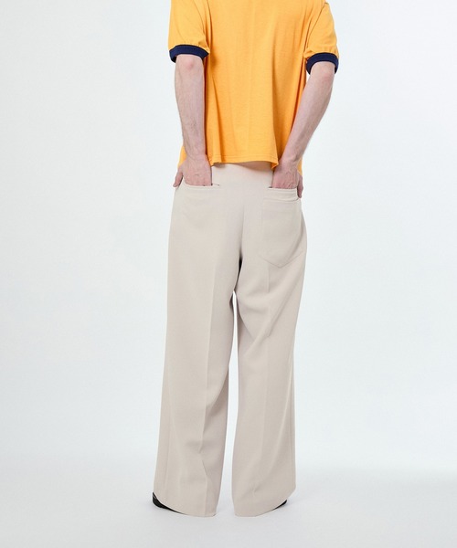 M TO R(ムウトアール)の「W POCKET WIDE SLACKS PANTS(SETUP)(スラックス・レディース・ブラック/ベージュ系その他・40/38/42)」の15枚目の写真