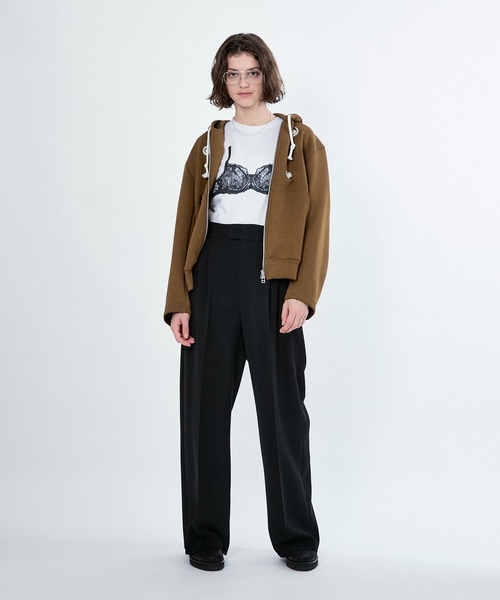 M TO R(ムウトアール)の「W POCKET WIDE SLACKS PANTS(SETUP)(スラックス・レディース・ブラック/ベージュ系その他・40/38/42)」の17枚目の写真