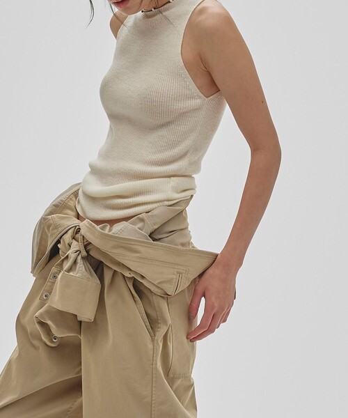 TODAYFUL(トゥデイフル)の「【TODAYFUL/トゥデイフル】Merinowool 100% Tanktop/メリノウール100%タンクトップ(ニット/セーター・レディース・キナリ/チョコ/チャコールグレー・FREE)」の20枚目の写真