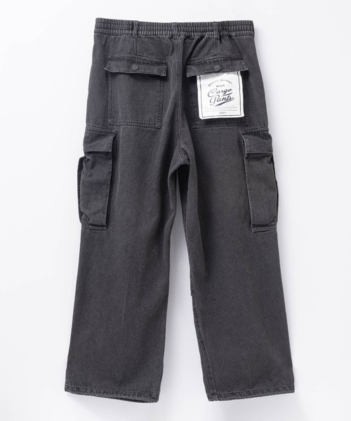 NAVY(ネイビー)の「WIDE CARGO PANTS ワイドカーゴパンツ(カーゴパンツ・メンズ・ブラック/カーキ/ブラック系その他/ケミカルウォッシュ/ベージュ・M/L/XL)」の10枚目の写真