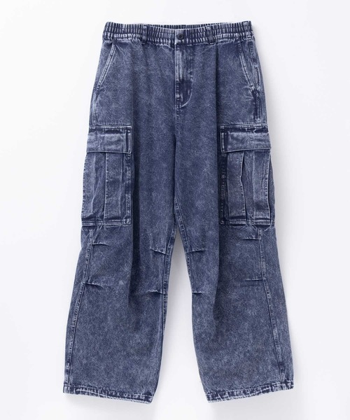 NAVY(ネイビー)の「WIDE CARGO PANTS ワイドカーゴパンツ(カーゴパンツ・メンズ・ブラック/カーキ/ブラック系その他/ケミカルウォッシュ/ベージュ・M/L/XL)」の11枚目の写真