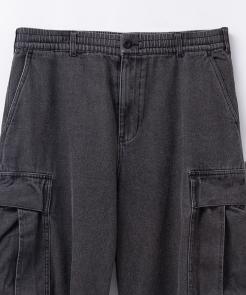 NAVY(ネイビー)の「WIDE CARGO PANTS ワイドカーゴパンツ(カーゴパンツ・メンズ・ブラック/カーキ/ブラック系その他/ケミカルウォッシュ/ベージュ・M/L/XL)」の13枚目の写真
