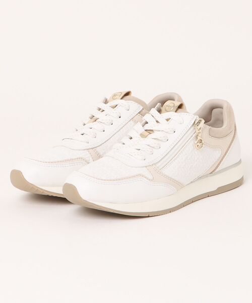 Tamaris(タマリス)の「【Tamaris】サイドジップスニーカー(455809)(スニーカー・レディース・グレー系その他/シルバー系その他/ベージュ系その他・37/36/35/39/38/40)」の2枚目の写真