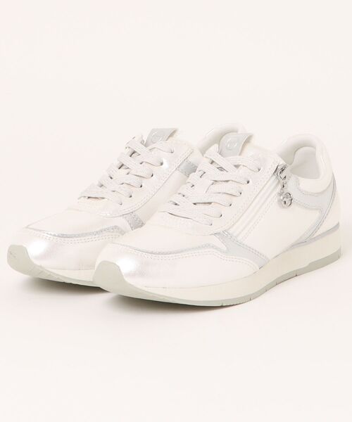 Tamaris(タマリス)の「【Tamaris】サイドジップスニーカー(455809)(スニーカー・レディース・グレー系その他/シルバー系その他/ベージュ系その他・37/36/35/39/38/40)」の4枚目の写真