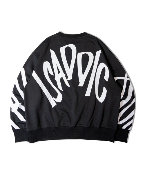 GALLIS ADDICTION（ガリスアディクション）の「GA LETTERING-LOGO CREW（スウェット・メンズ・グレー/ブラック・L/M）」の4枚目の写真