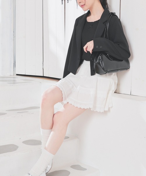 ♡送料関税込♡GCDS ミニスカート ☆S～4L☆スチュワーデス制服ミニスカートセットアップ コスプレ