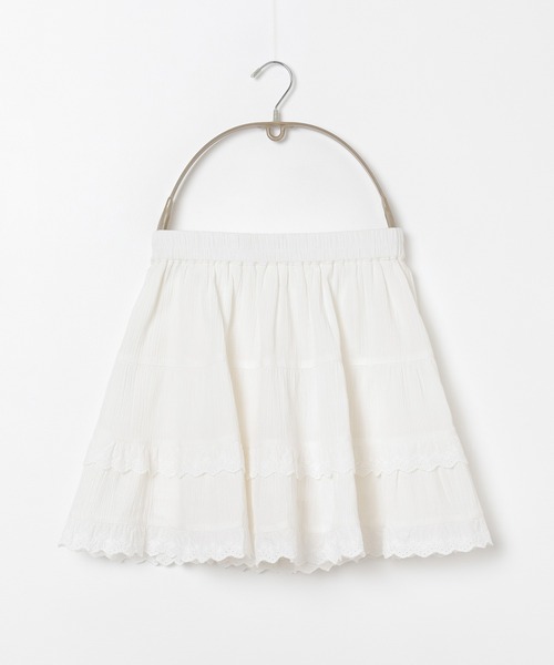 Honeys（ハニーズ）の「ティアードミニスカート（スカート・レディース・ホワイト/ブラック・S/M/L）」の12枚目の写真