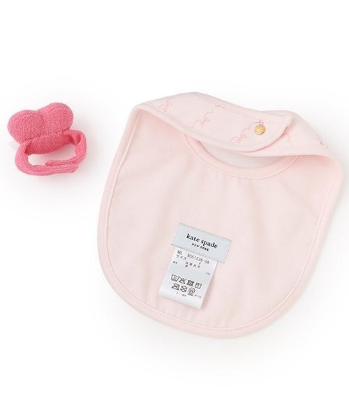 セール】ハートラトル&スタイセット（スタイ/よだれかけ）｜kate spade
