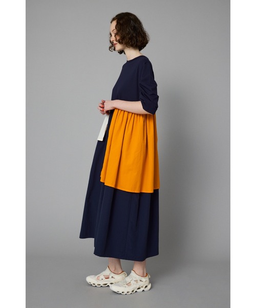 ワンピース HeRIN.CYE Tuck sleeve docking dress HeRIN.CYE | Tuck sleeve docking dress (ワンピース(ミニ