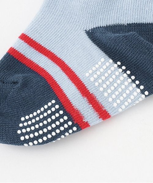 sense of wonder（センスオブワンダー）の「クルマ柄クルーソックス（ソックス/靴下・キッズ・オフホワイト/ブルー・9-11cm/11-13cm/13-15cm/15-17cm/17-19cm）」の5枚目の写真