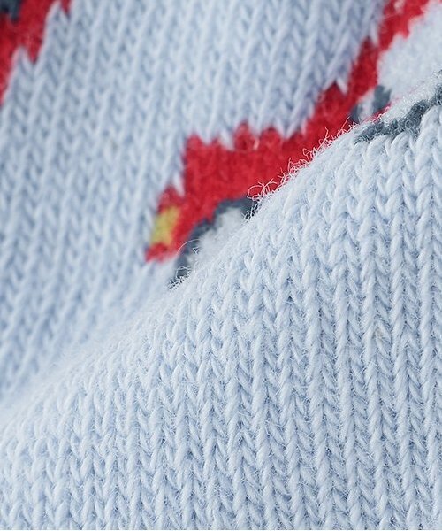 sense of wonder（センスオブワンダー）の「クルマ柄クルーソックス（ソックス/靴下・キッズ・オフホワイト/ブルー・9-11cm/11-13cm/13-15cm/15-17cm/17-19cm）」の6枚目の写真