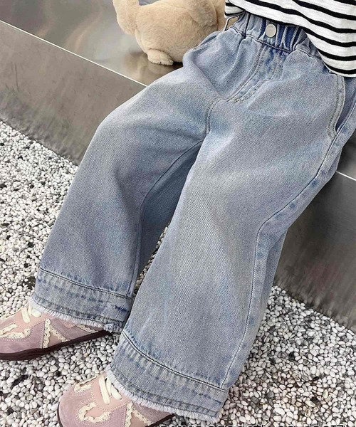 aimoha（アイモハ）の「【aimoha-KIDS-】ワイドデニムパンツ（デニムパンツ・キッズ・ブルー・90/100/110/120/130）」の7枚目の写真