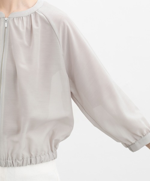 セール】8分袖シアーブルゾン（ブルゾン）｜Honeys（ハニーズ）の