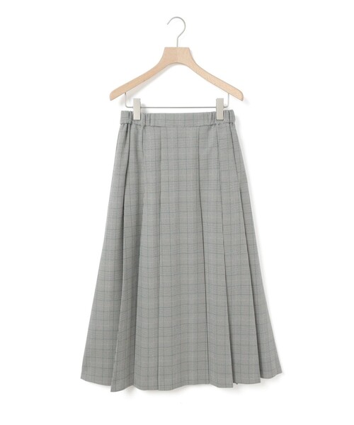 MidiUmi チェックプリーツスカート 