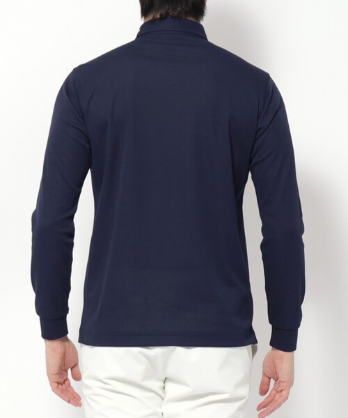 adabat（アダバット）の「◆UVカット/吸水速乾 ポケットエンブロイ長袖ポロシャツ（ポロシャツ・メンズ・ホワイト/ネイビー/パープル・52/50/48/46）」の20枚目の写真