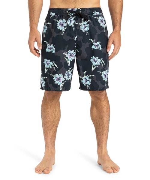 QUIKSILVERクイックシルバー総柄ストレッチサーフトランクス セール】EVERYDAY STRAIGHT VL/クイックシルバーウエストゴム総