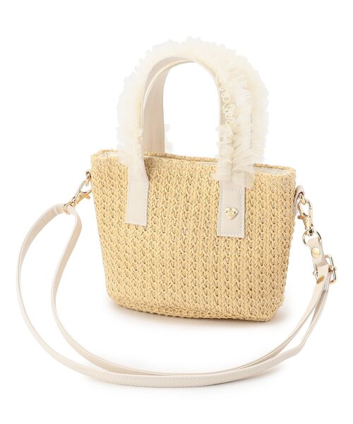 apres les cours(アプレレクール)の「フリルかごポシェット(かごバッグ・キッズ・ベージュ・FREE)」の12枚目の写真