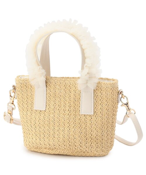 apres les cours(アプレレクール)の「フリルかごポシェット(かごバッグ・キッズ・ベージュ・FREE)」の13枚目の写真